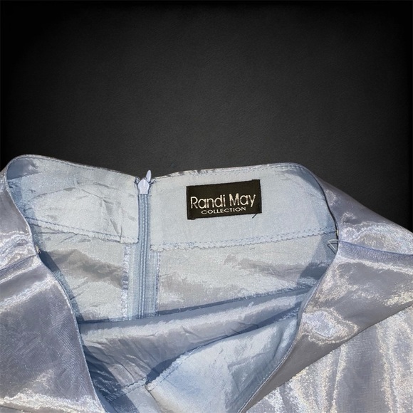 Vintage Powder Blue Maxi Skirt Randi May Collection - Picture 3 of 8